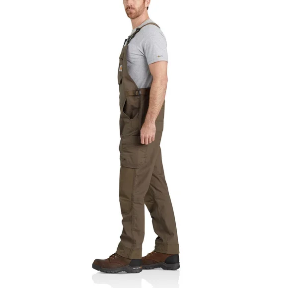 Carhartt Steel Rugged Flex Ripstop Bib Overall Mens - Picture 3 of 7